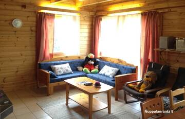 Фото номера Коттедж с сауной и 4 спальнями Дома для отпуска Cottage Nuppulanranta г. Йямся 11